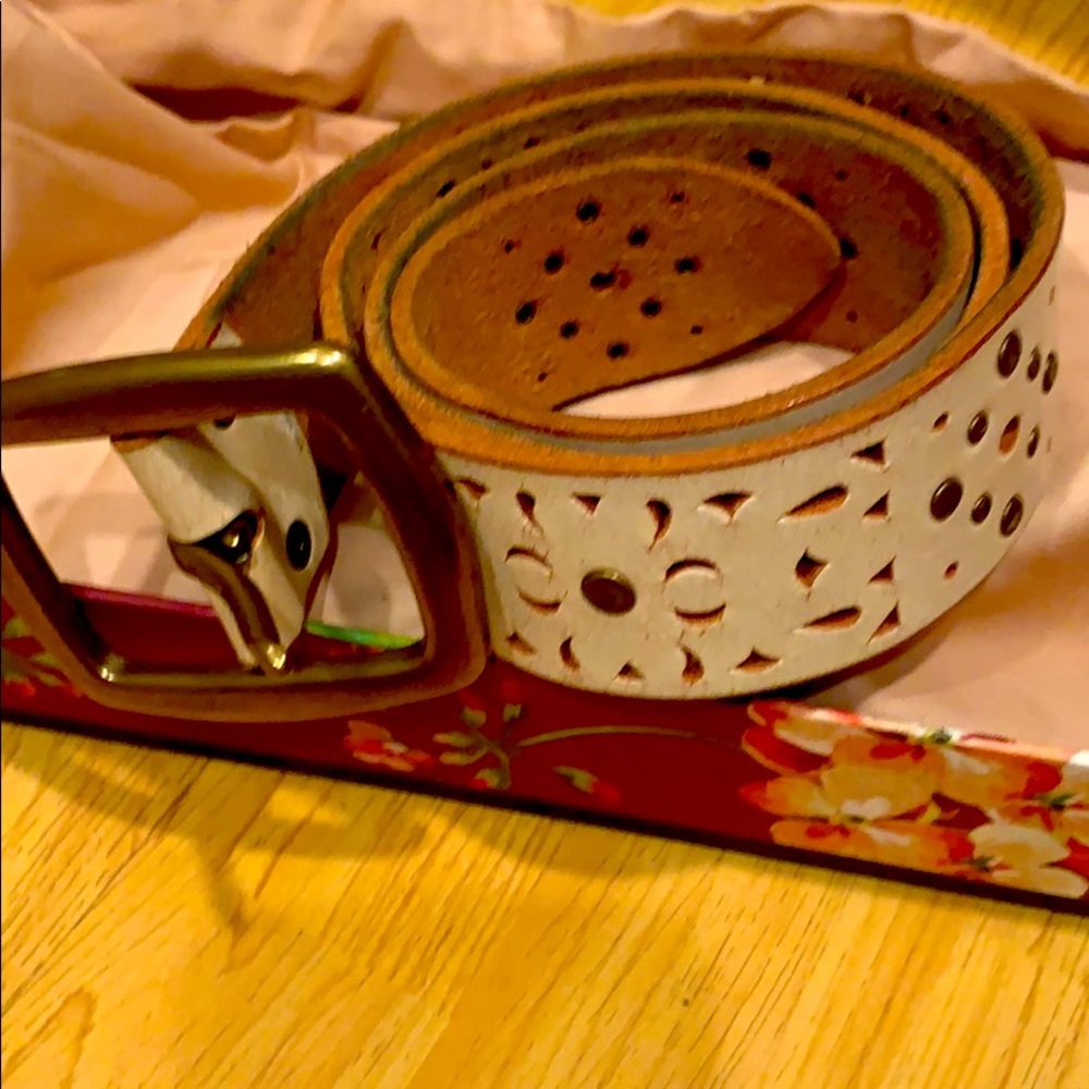 Hipster white belt